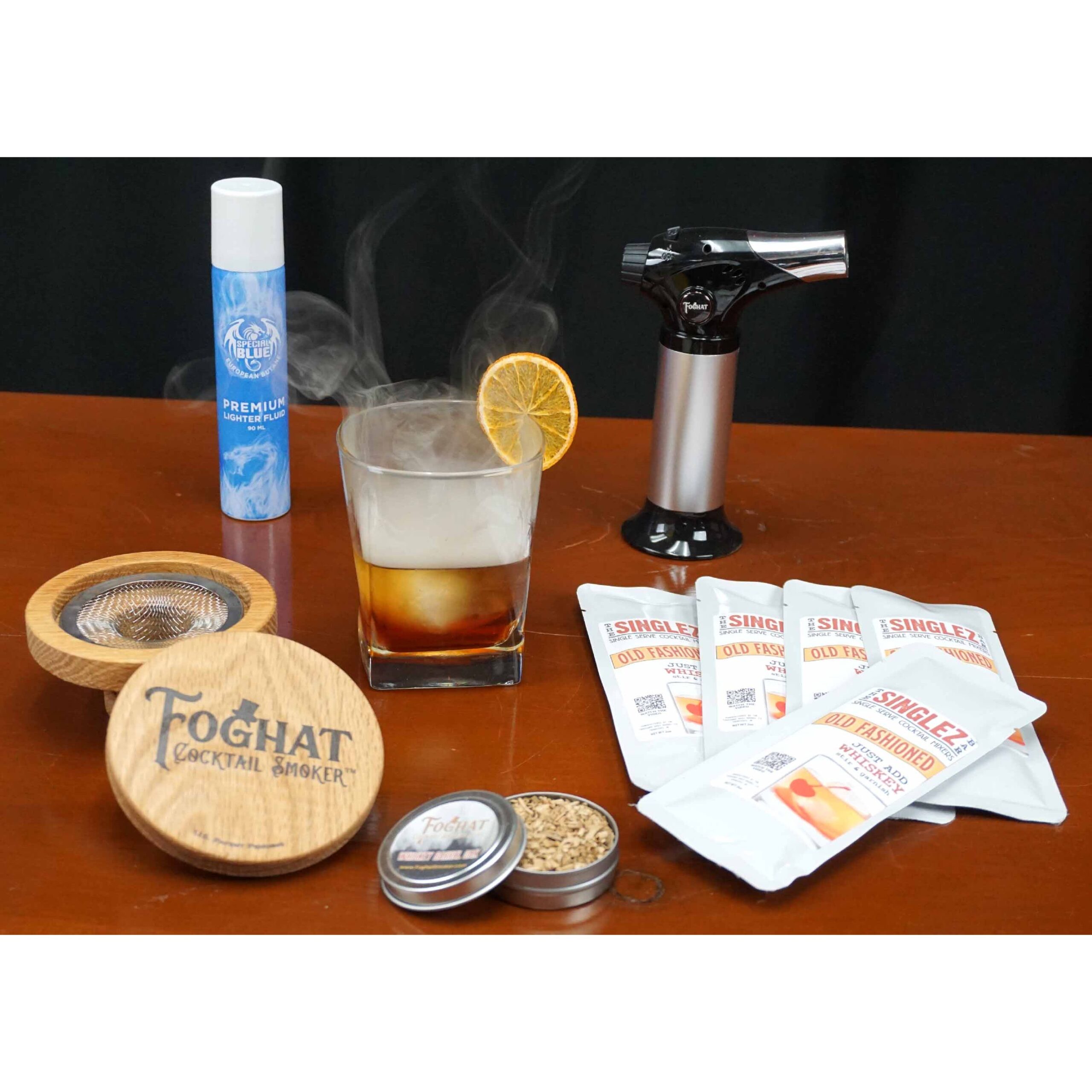 Foghat Glass Topper Cocktail Smoker Kit